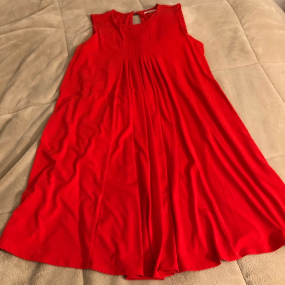 Red Calvin Klein dress